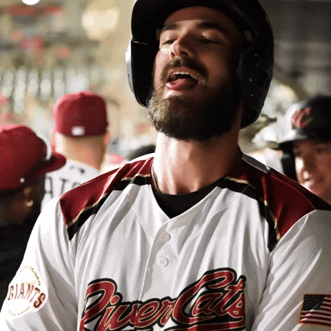 Celebration Baseball GIF by Sacramento River Cats