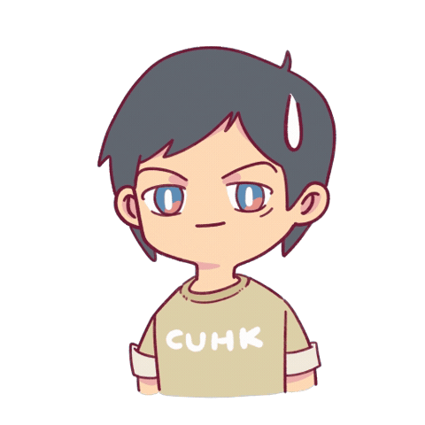 Awkward Cold Sweat Sticker by CUHK