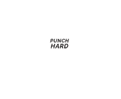 Punch Hard Sticker by Fitpass
