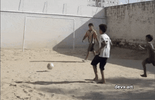 Football Playing GIF by DevX Art