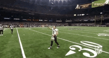2018 nfl brees passing record GIF by NFL