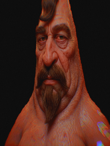 Mustache Patrik GIF