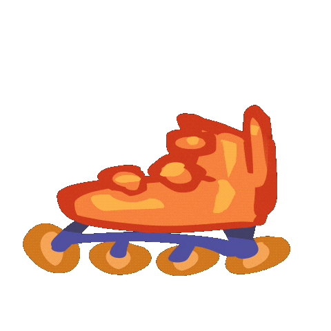 2D Animation Skating Sticker