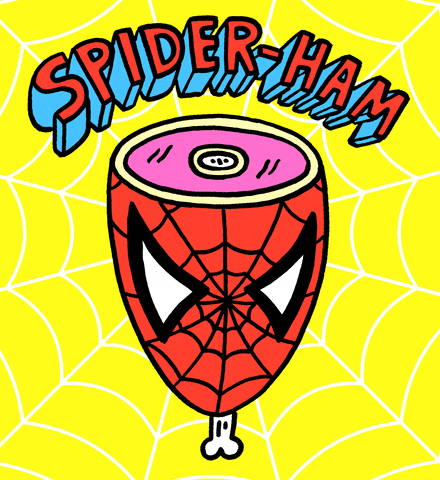 Spider-Ham Spiderman GIF by Russell Taysom