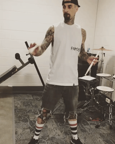bored travis barker GIF by blink-182