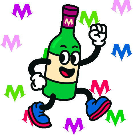 Wine Character Sticker by marcincak