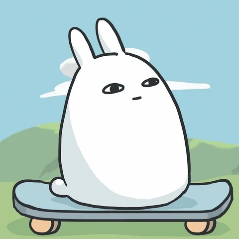 Bunny Skating GIF