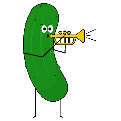 Pickle Trumpet Sticker by UNCSA