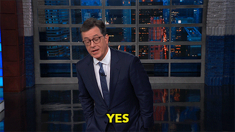 Donald Trump Yes GIF by The Late Show With Stephen Colbert - Find & Share  on GIPHY