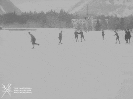 NationalWWIMuseum black and white military figure skating footage GIF