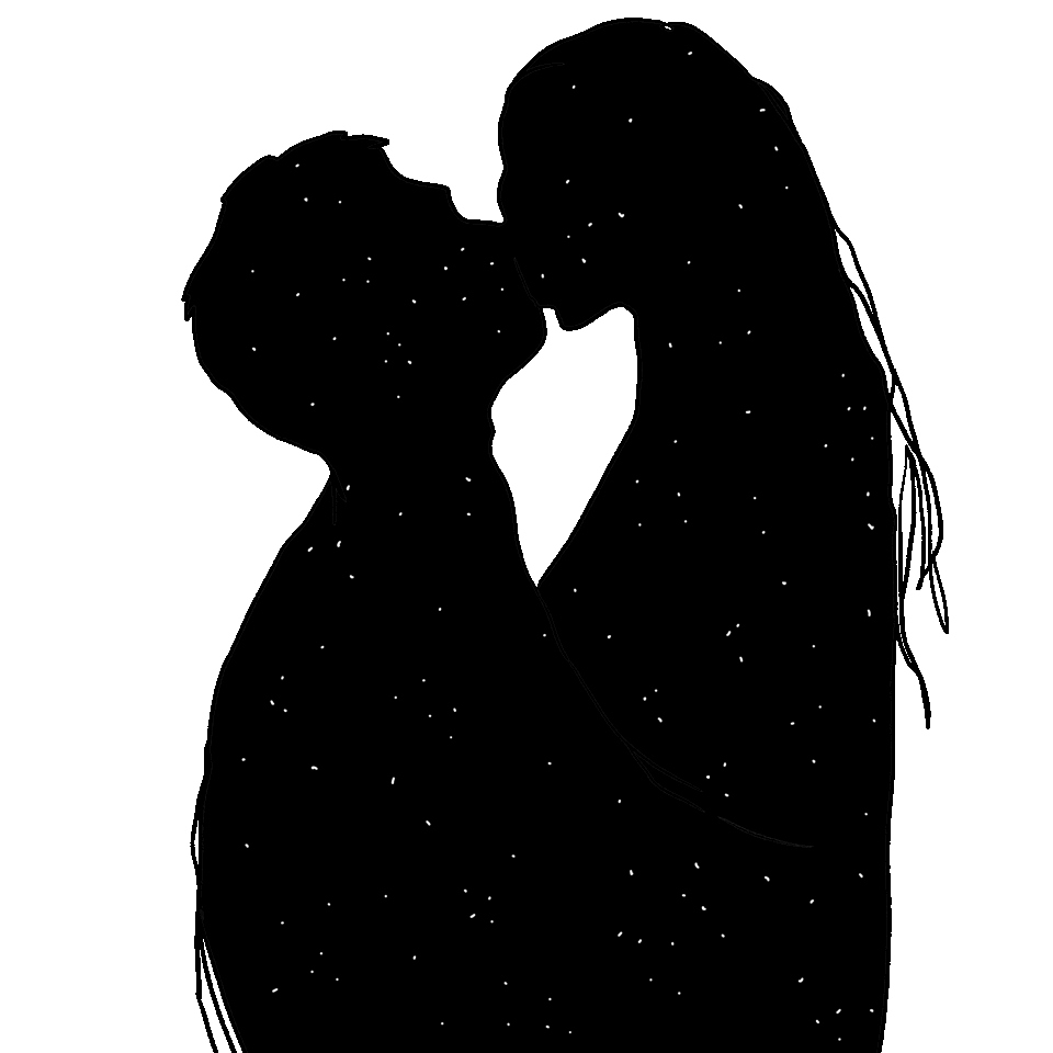 Night Kiss Sticker by Alfio Martire illustrator for iOS & Android GIPHY