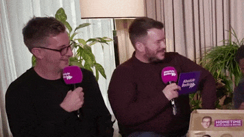Laugh Laughing GIF by AbsoluteRadio