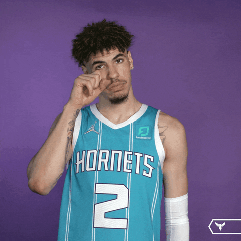 Sad Lamelo Ball GIF by Charlotte Hornets