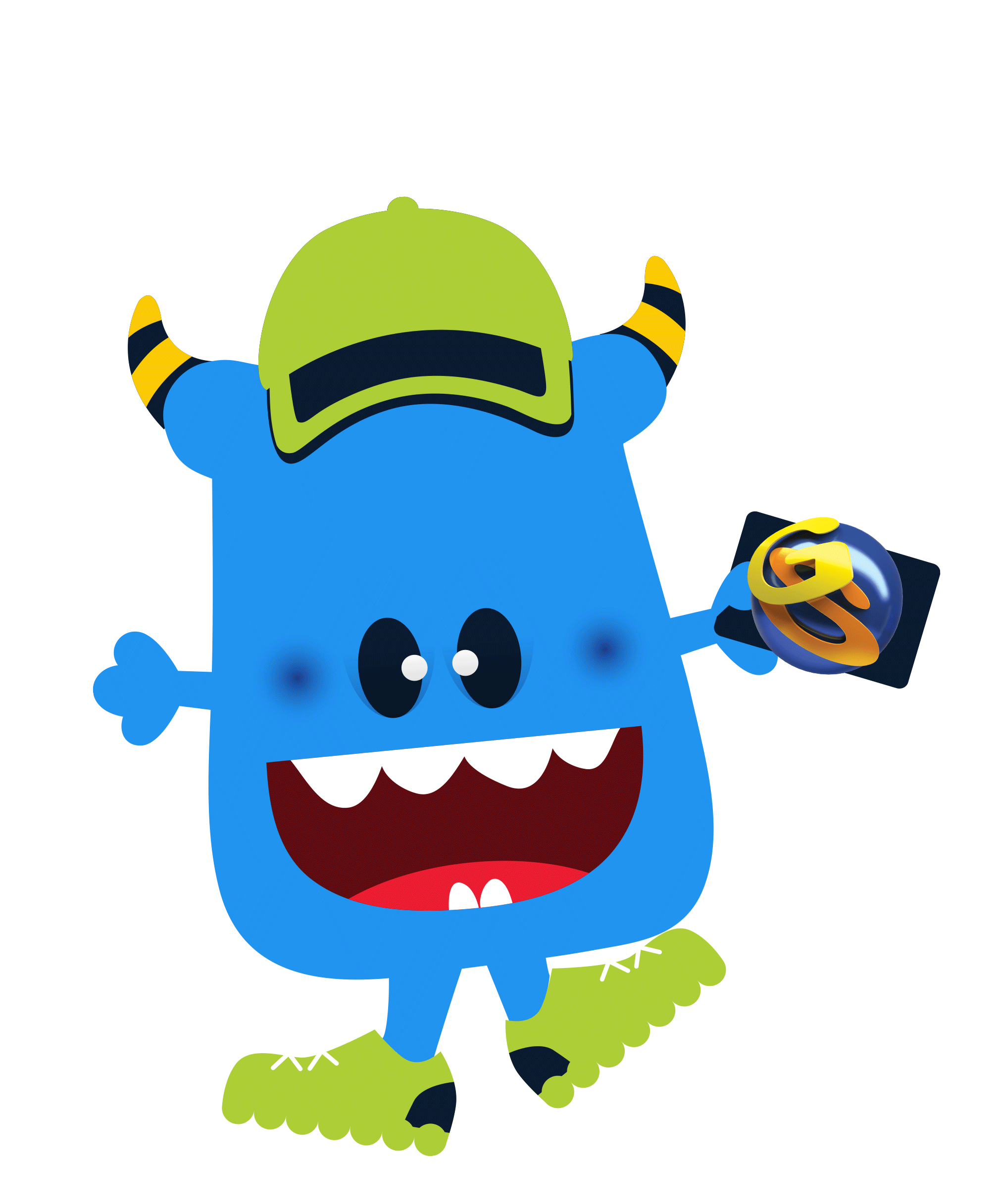Monster Card Sticker by Game Station for iOS & Android GIPHY