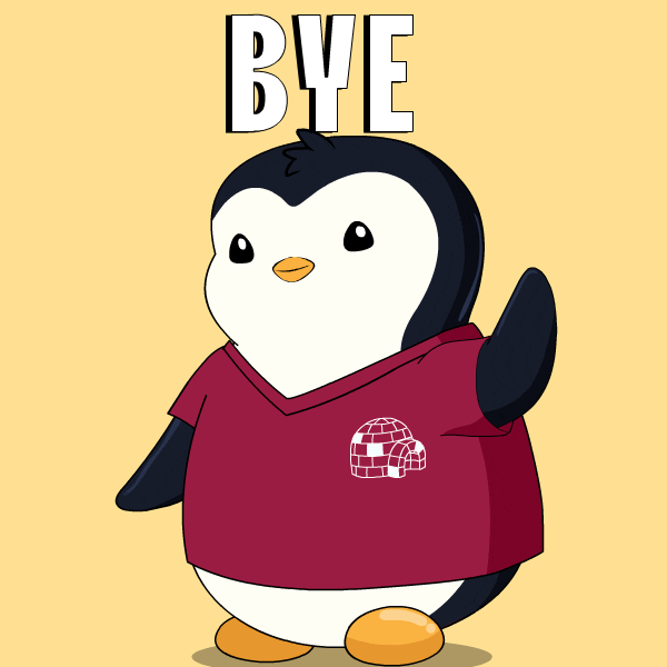 Im Out Bye Bye GIF by Pudgy Penguins