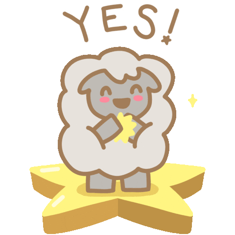 Yes Please Love Sticker by Holler Studios
