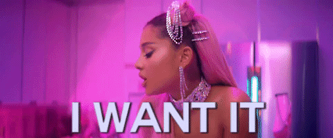 7 Rings I Want It I Got It GIF by Ariana Grande - Find & Share on GIPHY