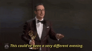 John Oliver Winner GIF by Emmys
