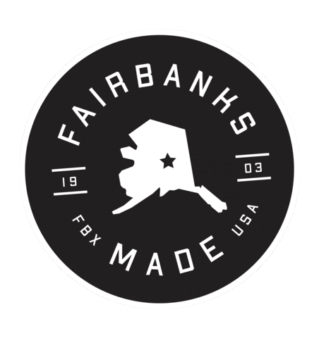 Fairbanksalaska Sticker by FBX Brand Studio