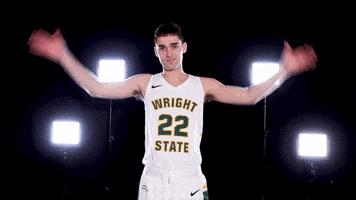 Mens Basketball GIF by Wright State University Athletics