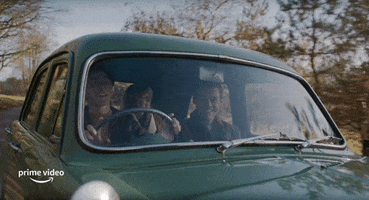 Driving Harry Styles GIF by Amazon Prime Video