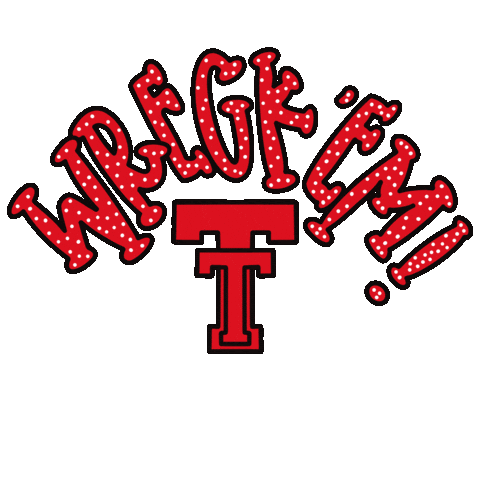Texas Tech Power Sticker by LexieAF