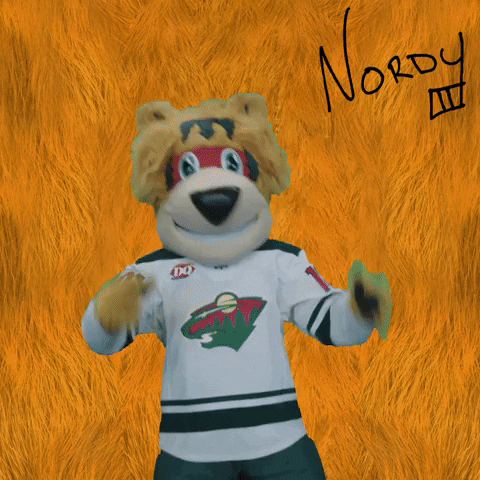 Excited Minnesota Wild GIF by Nordy Wild