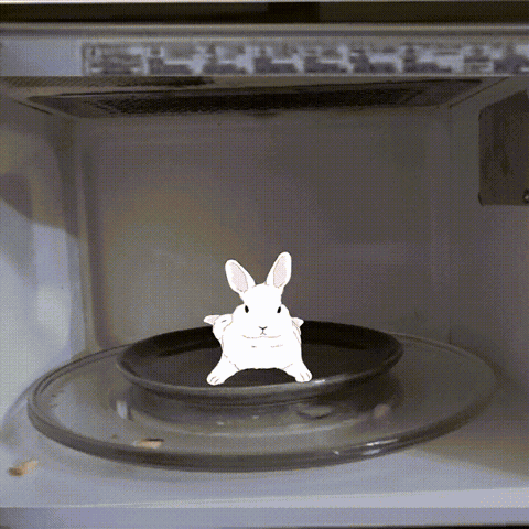 Bunny Microwave GIF