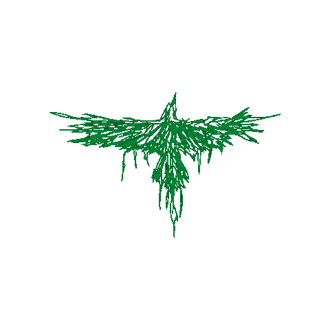 Green Raven Sticker by Hydrus Poetry