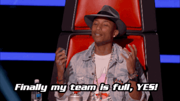 pharrell williams celeb GIF by The Voice