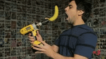 banana eating GIF