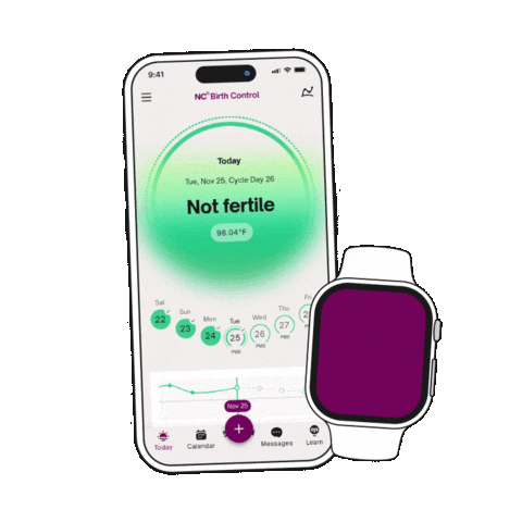 Birth Control Apple Watch Sticker by Natural Cycles