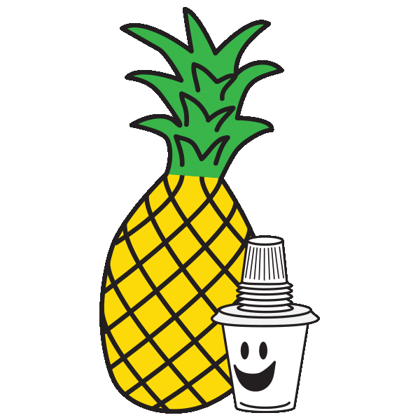 Pina Colada Pineapple Sticker by Martha of Miami for iOS & Android GIPHY