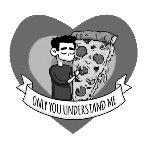 Pizza Love Sticker by sandserif