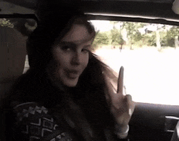 Peace Middle Finger GIF by Lana Del Rey