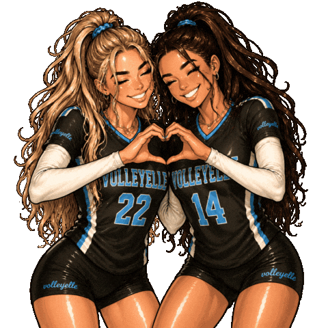 Bsf Girls Volleyball Sticker by volleyelle