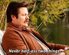 serious parks and recreation GIF