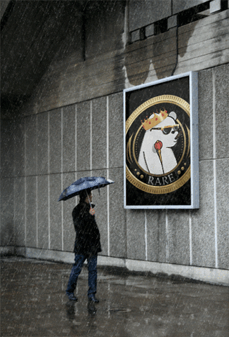 Raining Rainy Weather GIF by SuperRareBears