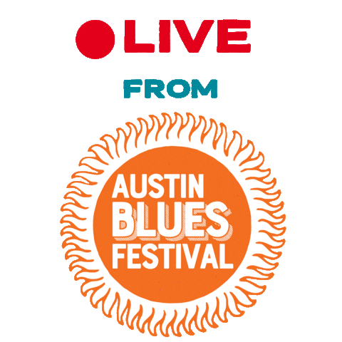 Camera Recording Sticker by Austin Blues Festival