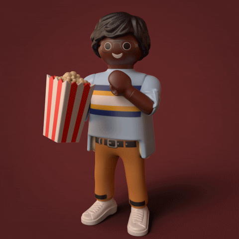 motion picture popcorn GIF by PLAYMOBIL