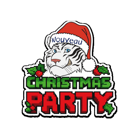 Christmas Party Sticker by NouveauInternationalSchool