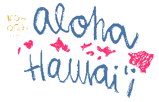 Hawaii Aloha Sticker by KOKOAK Eider Eibar