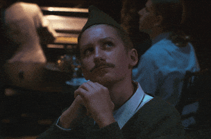 thinking staring GIF by Merry Christmas Mr. Fields