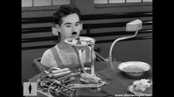 silent film eating GIF by Charlie Chaplin