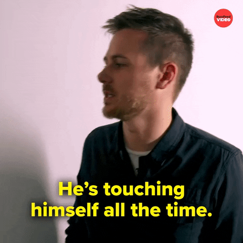 Therapy Touching Himself GIF by BuzzFeed