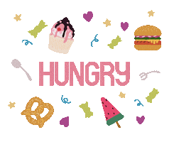 Hungry Feed Me Sticker by Babybluecat