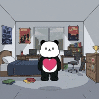 I Love You Heart GIF by Kanpai Pandas