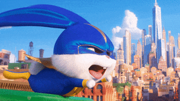 nyc flying GIF by The Secret Life Of Pets