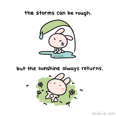 bunny storm GIF by Chibird