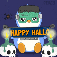 Trick Or Treat Halloween GIF by Pudgy Penguins
